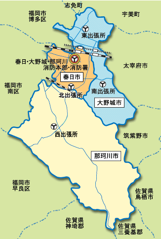 管轄地域地図