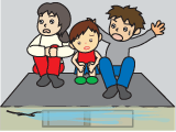 きゅうえんをまっているイラスト