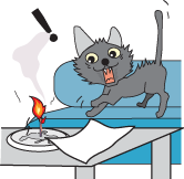 アロマテラピーがいじょうねんしょうしているイラスト